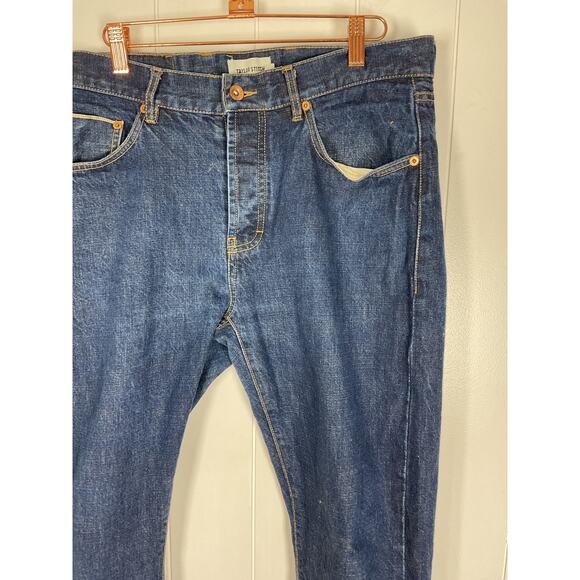 Taylor Stitch Jeans Mens 32x29 1/2 Slim Fit Selvedge Button Fly Organic Cotton - Picture 4 of 10